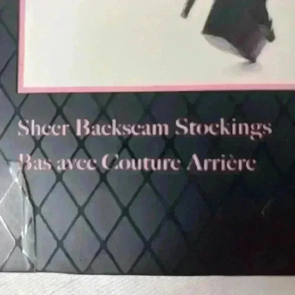 New Leg Avenue Sheer Backseam Stockings One Size Model 1000 Red Valentines Day - Picture 3 of 9